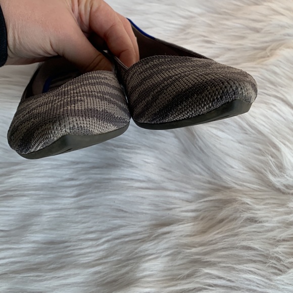 ROTHY'S Zebra Grey Flat Point Shoes | US 7.5 - Picture 6 of 13